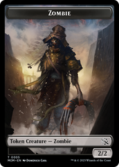 Monk // Zombie Double-Sided Token [March of the Machine Tokens] | Gam3 Escape