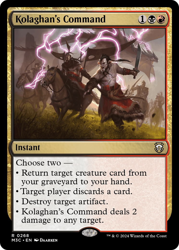 Kolaghan's Command (Ripple Foil) [Modern Horizons 3 Commander] | Gam3 Escape