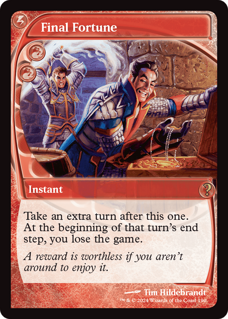 Final Fortune (Future Sight) [Mystery Booster 2] | Gam3 Escape