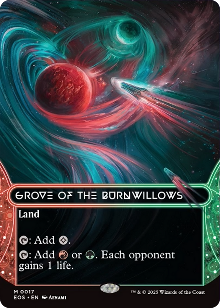 Grove of the Burnwillows (0017) (Borderless) [Edge of Eternities: Stellar Sights] | Gam3 Escape