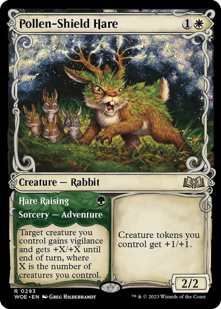 Pollen-Shield Hare // Hare Raising (Showcase) [Wilds of Eldraine] | Gam3 Escape