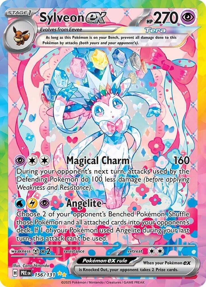 Sylveon ex (156/131) [Scarlet & Violet: Prismatic Evolutions] | Gam3 Escape