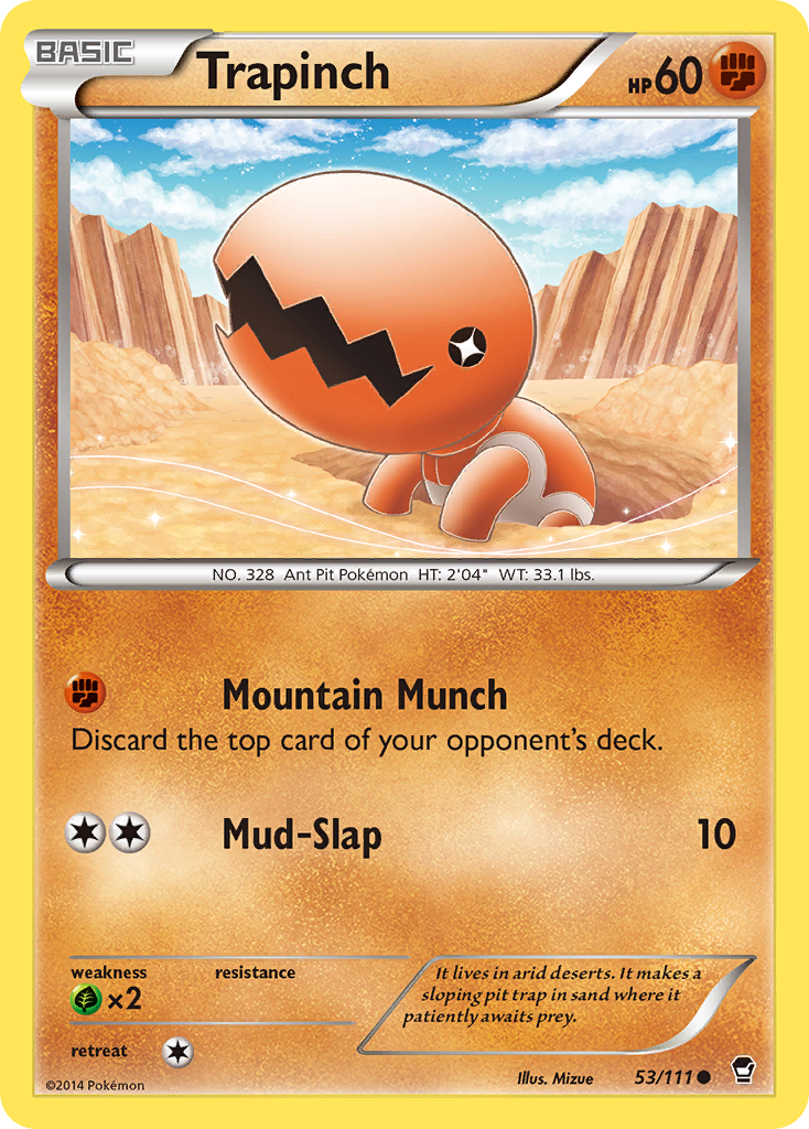 Trapinch (53/111) [XY: Furious Fists] | Gam3 Escape