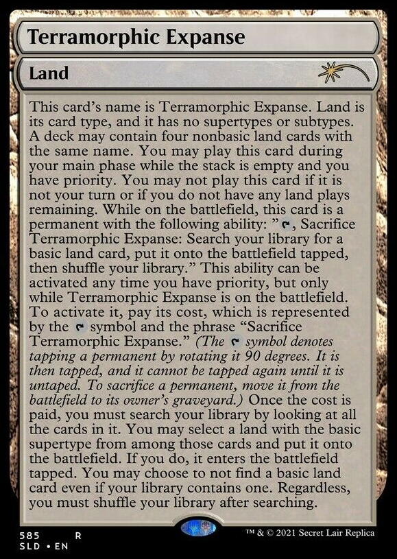 Terramorphic Expanse (Full Text) [Secret Lair Drop Promos] | Gam3 Escape