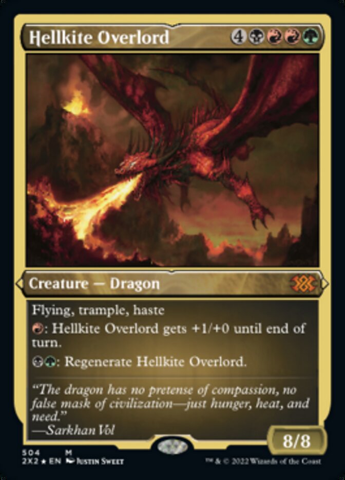 Hellkite Overlord (Foil Etched) [Double Masters 2022] | Gam3 Escape