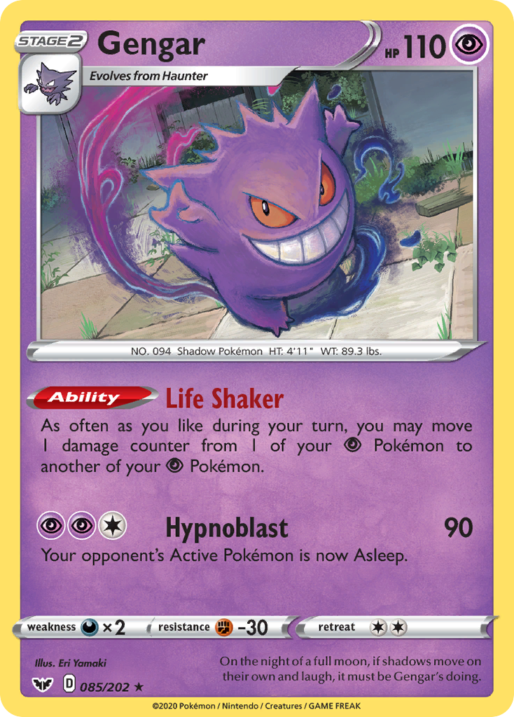 Gengar (085/202) [Sword & Shield: Base Set] | Gam3 Escape