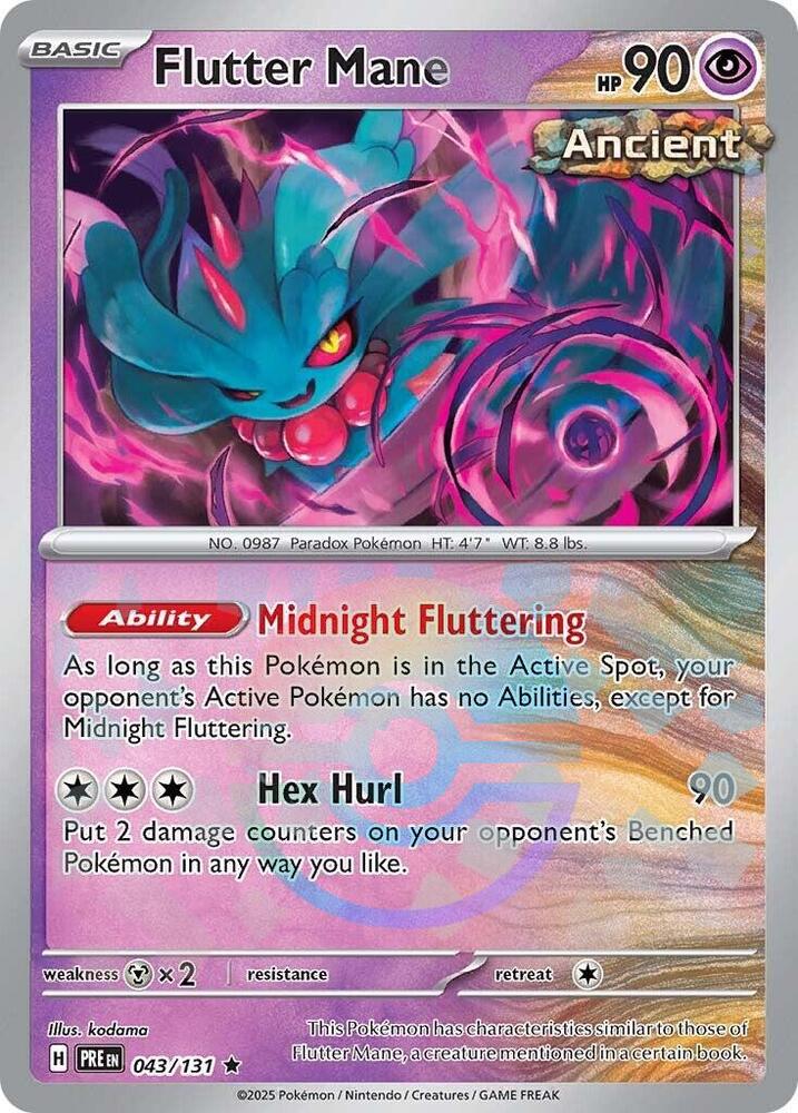 Flutter Mane (043/131) (Poke Ball Pattern) [Scarlet & Violet: Prismatic Evolutions] | Gam3 Escape