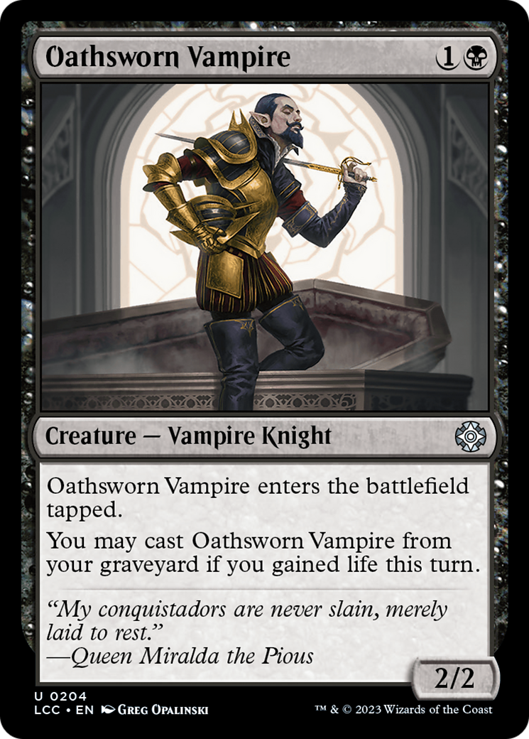 Oathsworn Vampire [The Lost Caverns of Ixalan Commander] | Gam3 Escape