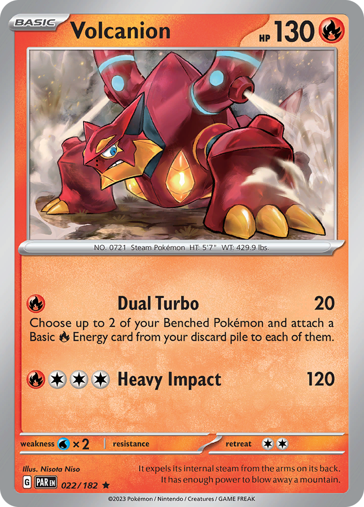 Volcanion (022/182) [Scarlet & Violet: Paradox Rift] | Gam3 Escape