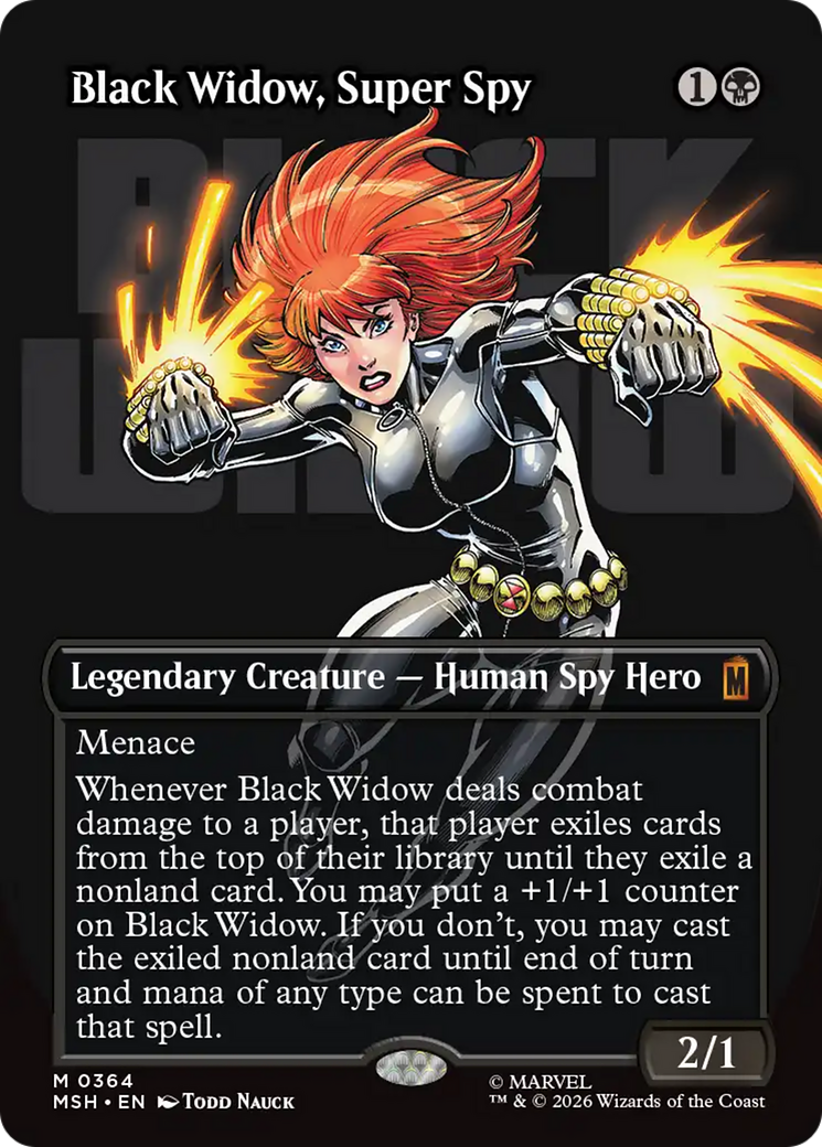 Black Widow, Super Spy (Borderless) (0364) [Marvel Super Heroes] | Gam3 Escape