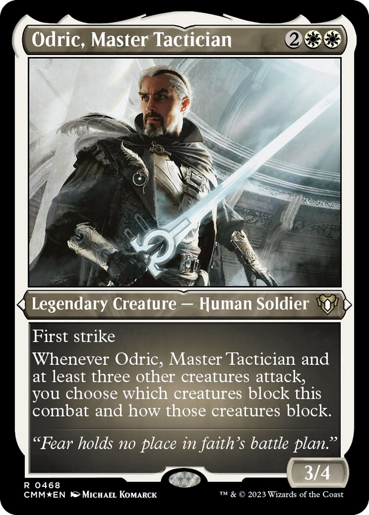 Odric, Master Tactician (Foil Etched) [Commander Masters] | Gam3 Escape