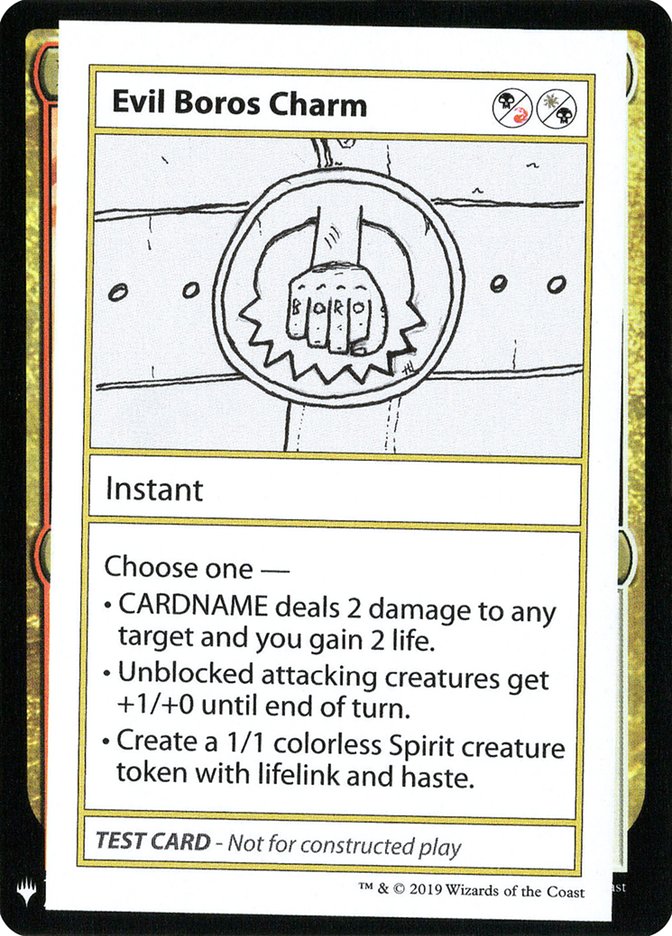 Evil Boros Charm [Mystery Booster Playtest Cards] | Gam3 Escape