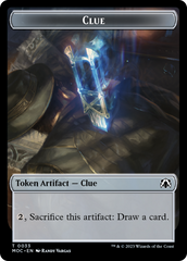 Golem // Clue Double-Sided Token [March of the Machine Commander Tokens] | Gam3 Escape
