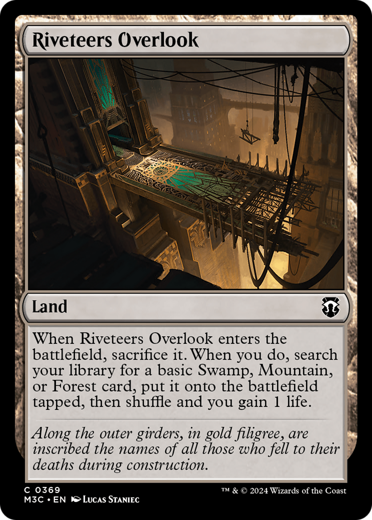 Riveteers Overlook (Ripple Foil) [Modern Horizons 3 Commander] | Gam3 Escape