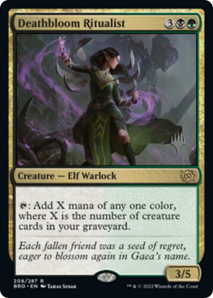 Deathbloom Ritualist (Promo Pack) [The Brothers' War Promos] | Gam3 Escape