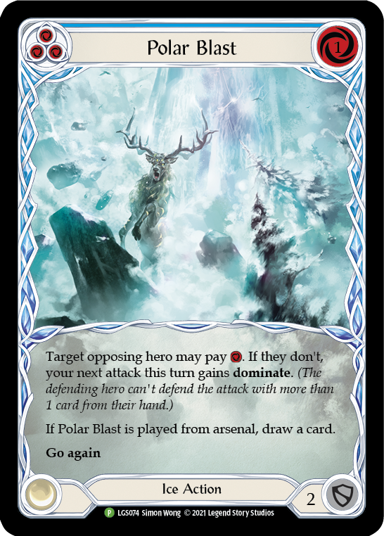 Polar Blast (Blue) [LGS074] (Promo)  Rainbow Foil | Gam3 Escape