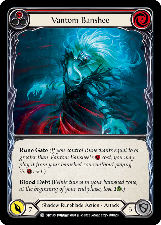 Vantom Banshee (Red) [DTD155] (Dusk Till Dawn)  Rainbow Foil | Gam3 Escape