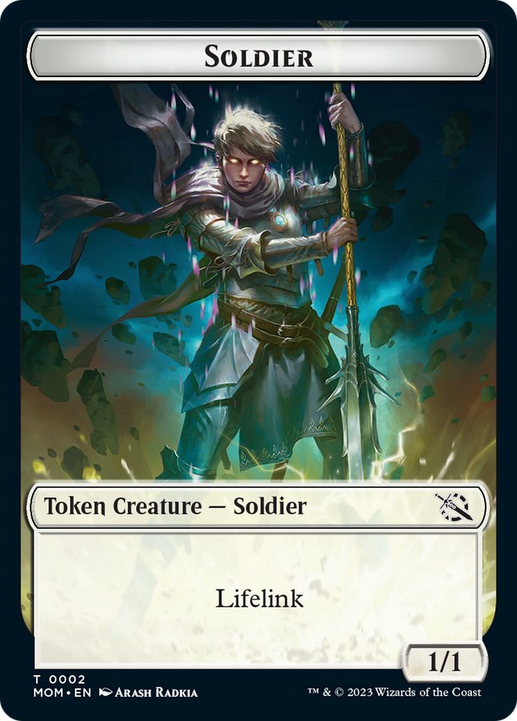 Soldier // Knight Double-Sided Token [March of the Machine Tokens] | Gam3 Escape