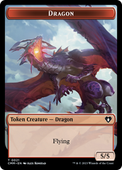 Eldrazi Spawn // Dragon (0021) Double-Sided Token [Commander Masters Tokens] | Gam3 Escape