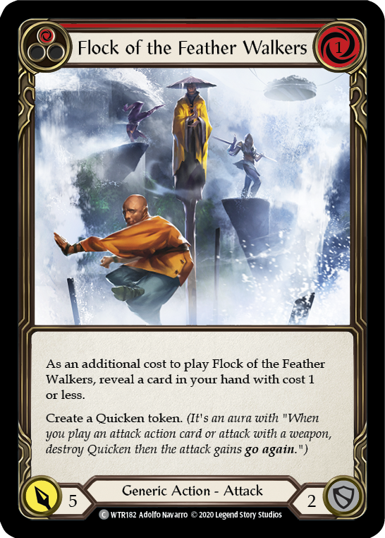 Flock of the Feather Walkers (Red) [U-WTR182] (Welcome to Rathe Unlimited)  Unlimited Rainbow Foil | Gam3 Escape