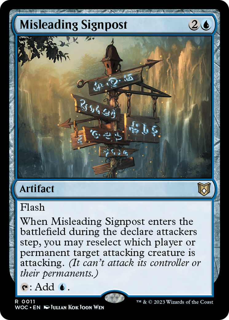 Misleading Signpost [Wilds of Eldraine Commander] | Gam3 Escape