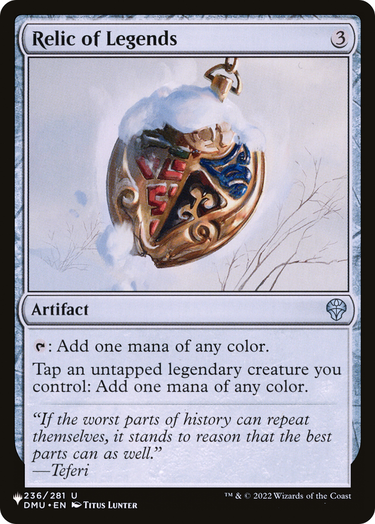 Relic of Legends [The List Reprints] | Gam3 Escape