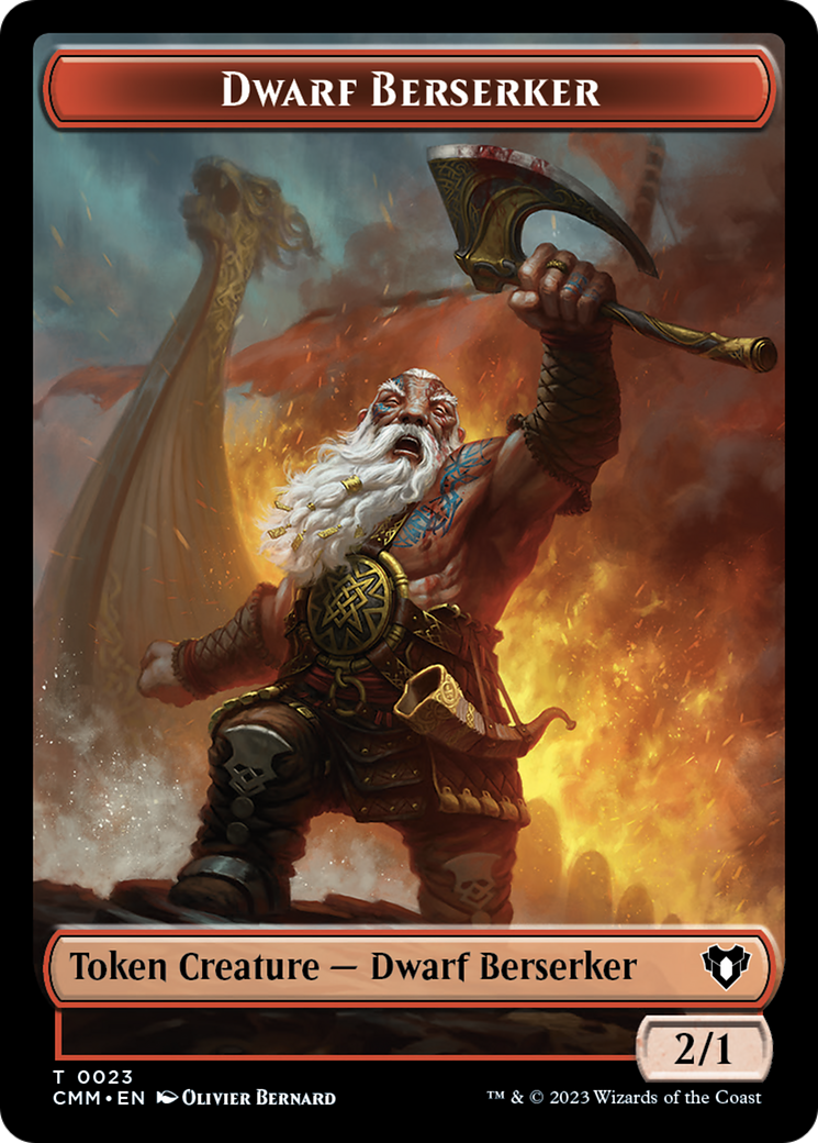 Dwarf Berserker Token [Commander Masters Tokens] | Gam3 Escape