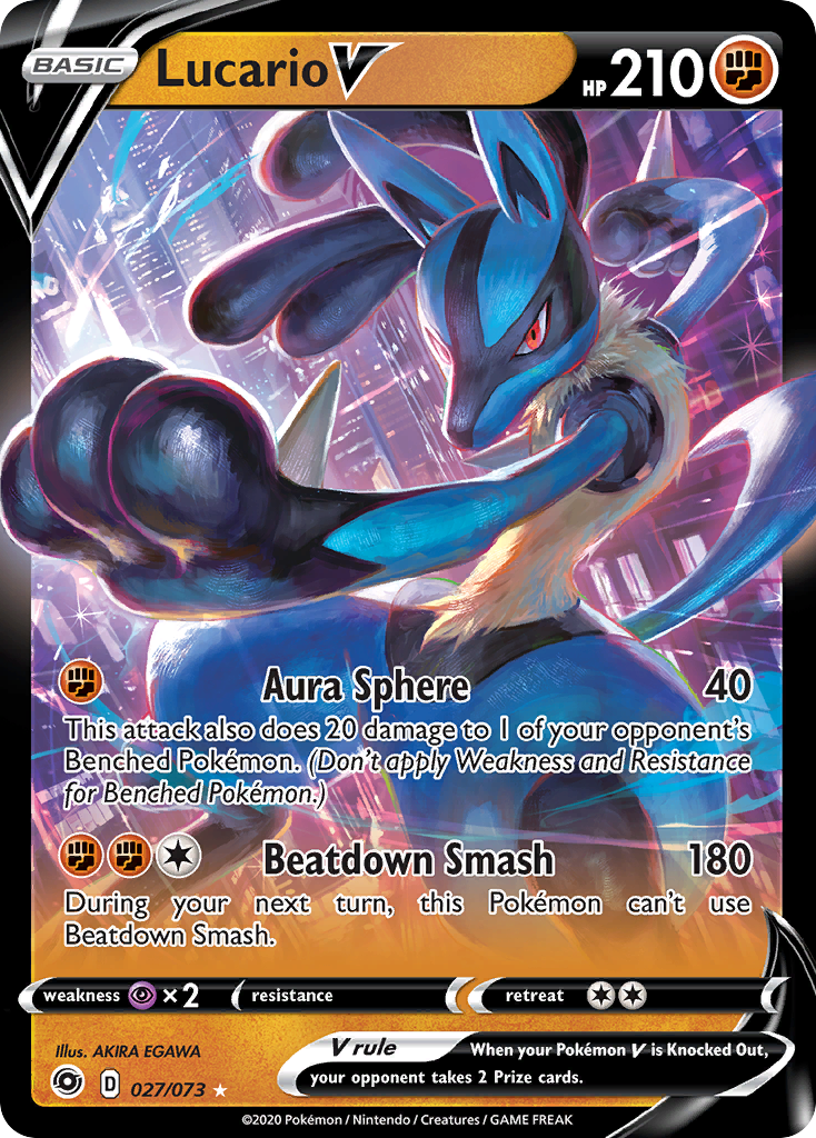 Lucario V (027/073) [Sword & Shield: Champion's Path] | Gam3 Escape