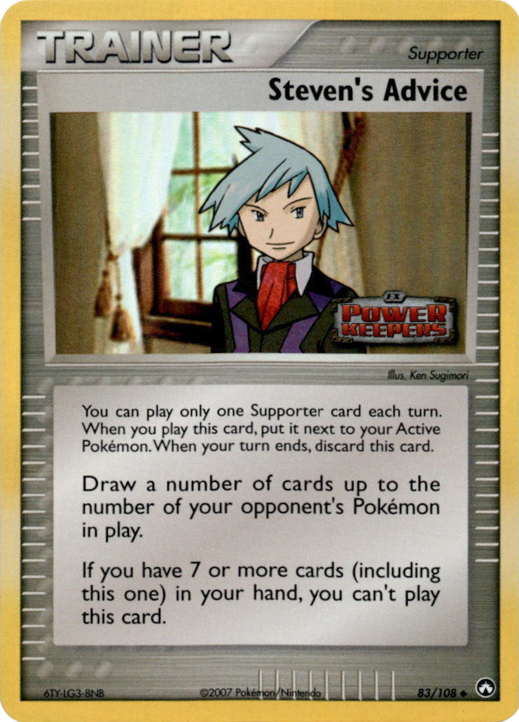 Steven's Advice (83/108) (Stamped) [EX: Power Keepers] | Gam3 Escape