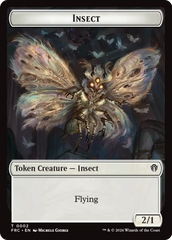 Insect // Rogue Double-Sided Token [Reality Fracture Commander Tokens] | Gam3 Escape