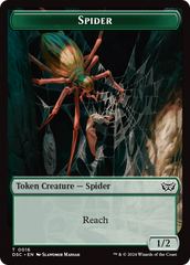 Treefolk // Spider Double-Sided Token [Duskmourn: House of Horror Commander Tokens] | Gam3 Escape