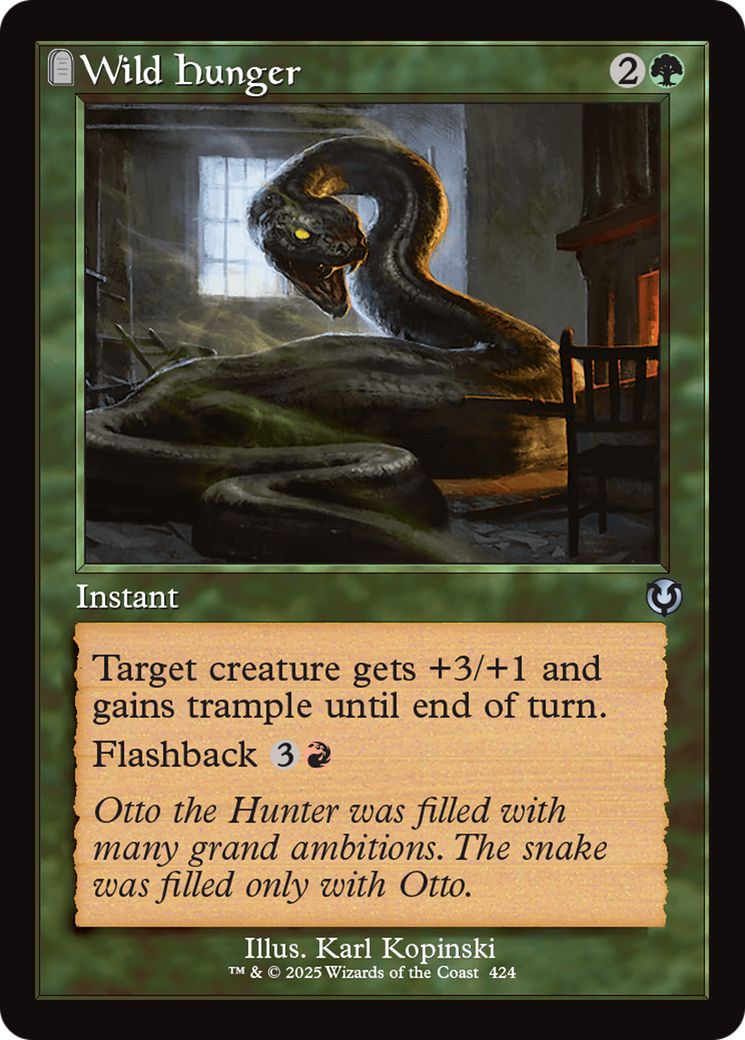 Wild Hunger (Retro Frame) [Innistrad Remastered] | Gam3 Escape