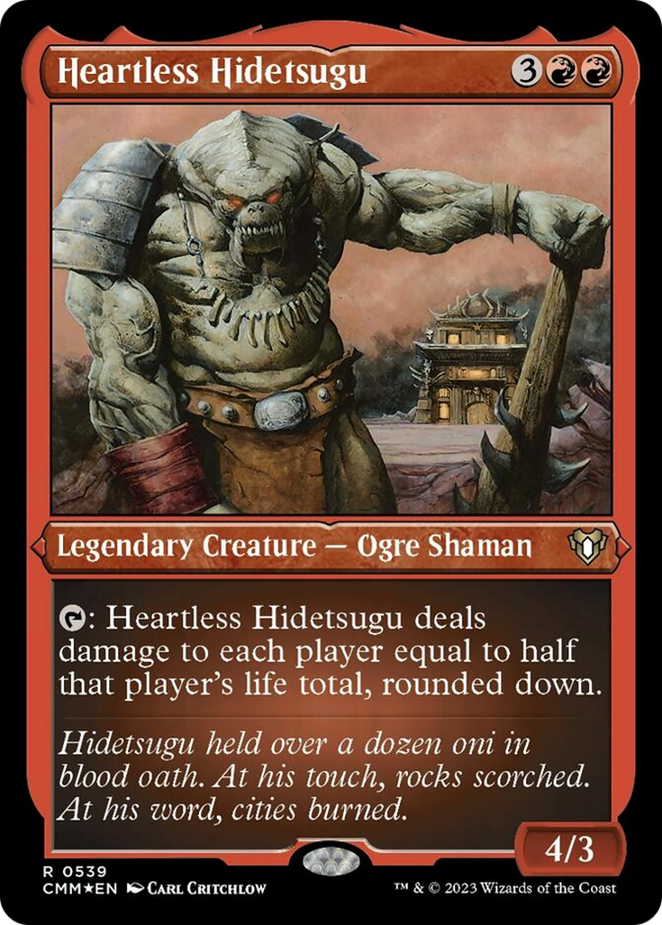 Heartless Hidetsugu (Foil Etched) [Commander Masters] | Gam3 Escape