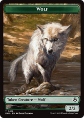 Wolf (0009) // Wolf (0018) Double-Sided Token [Innistrad Remastered Tokens] | Gam3 Escape