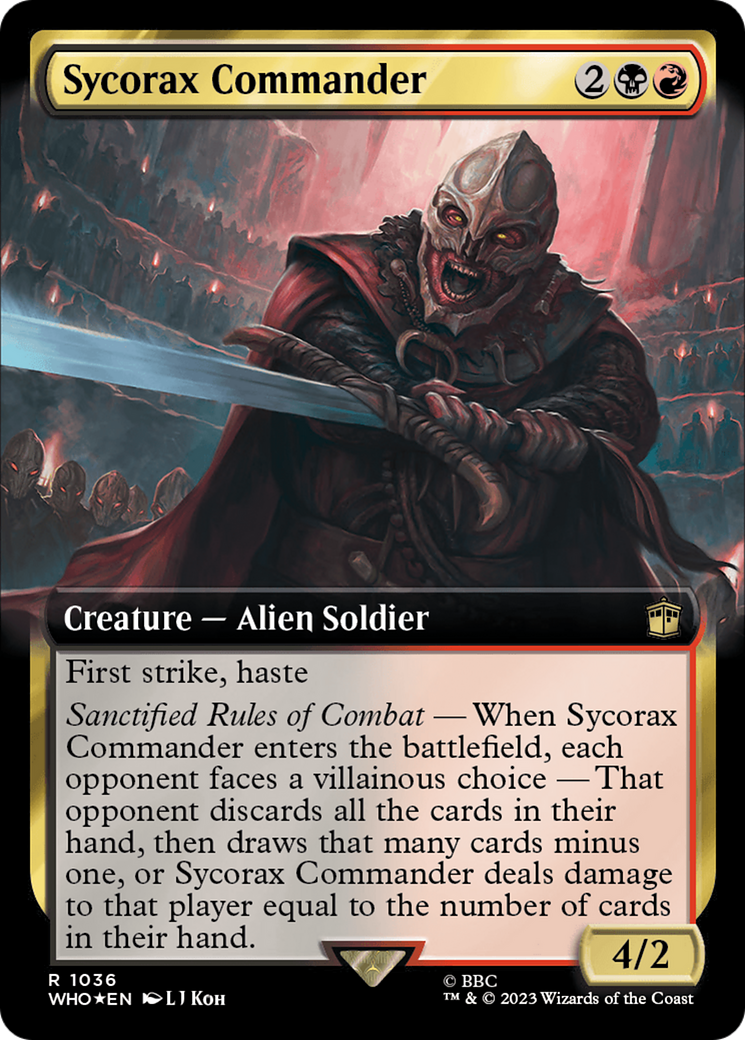 Sycorax Commander (Extended Art) (Surge Foil) [Doctor Who] | Gam3 Escape