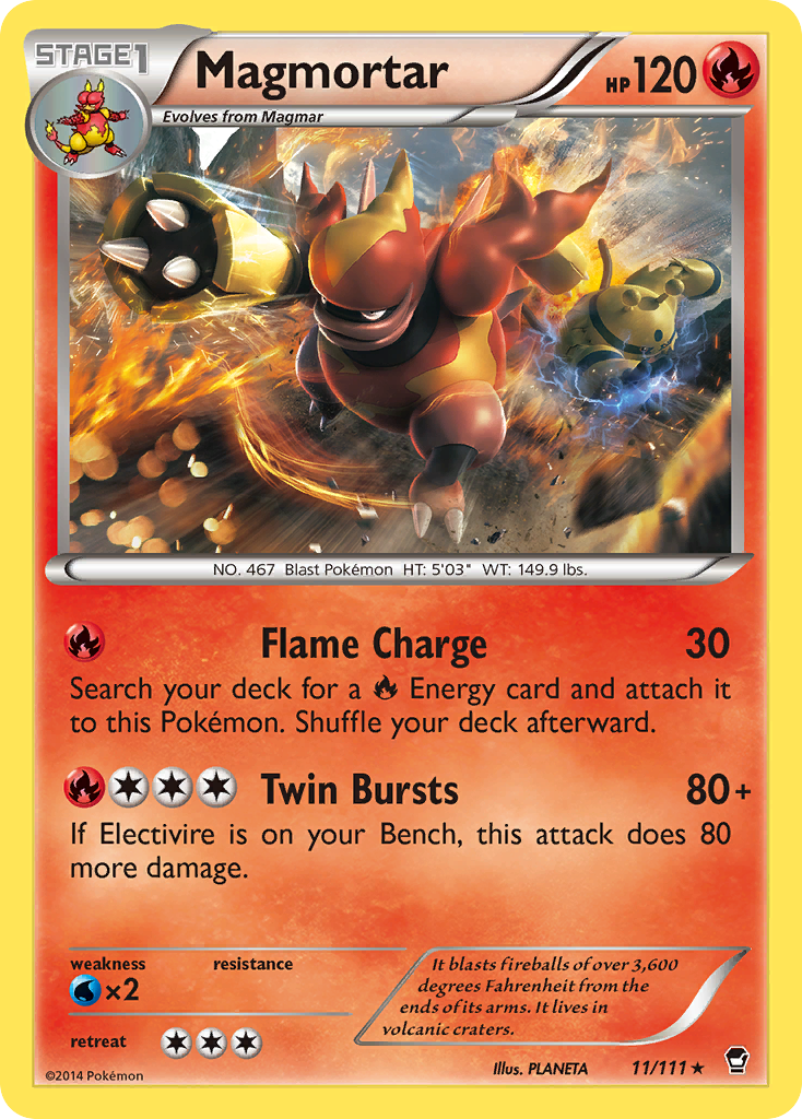 Magmortar (11/111) [XY: Furious Fists] | Gam3 Escape