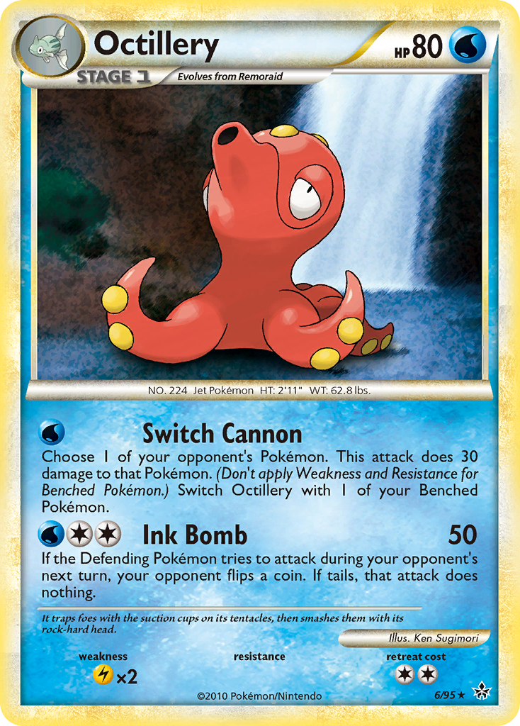 Octillery (6/95) [HeartGold & SoulSilver: Unleashed] | Gam3 Escape