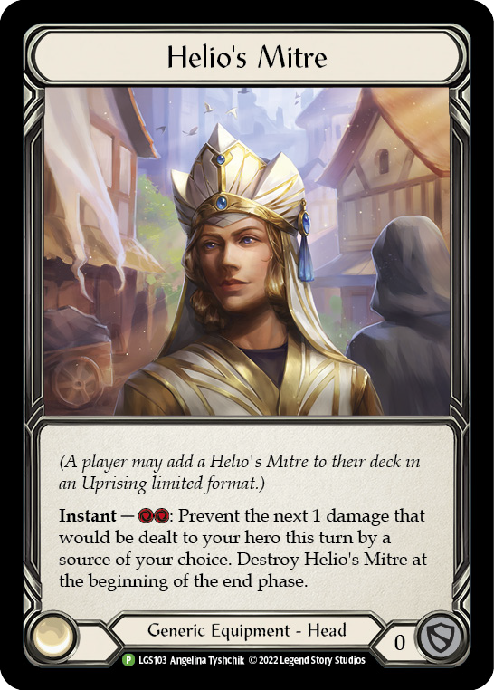 Helio's Mitre [LGS103] (Promo)  Rainbow Foil | Gam3 Escape