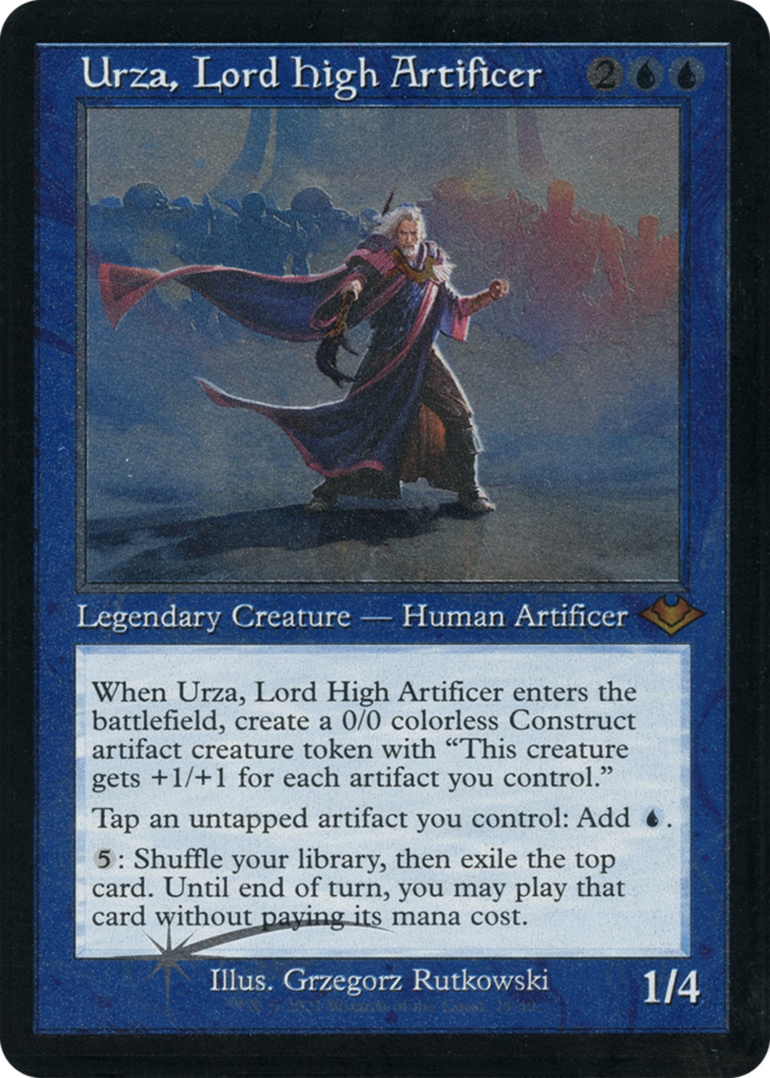 Urza, Lord High Artificer (Retro Foil Etched) [Modern Horizons 2] | Gam3 Escape