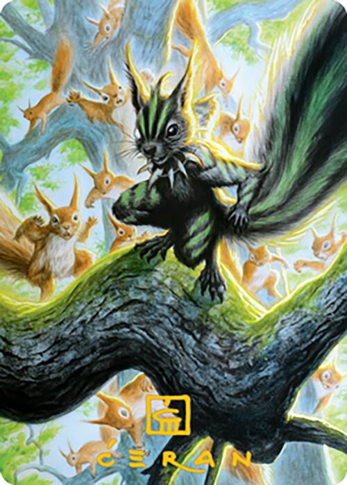 Chatterfang, Squirrel General Art Card (67) (Gold-Stamped Signature) [Modern Horizons 2 Art Series] | Gam3 Escape