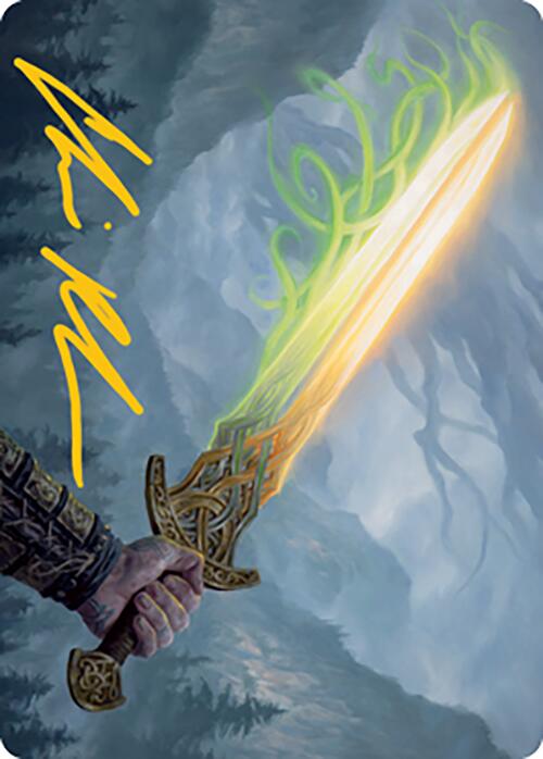 Sword of Hearth and Home Art Card (Gold-Stamped Signature) [Modern Horizons 2 Art Series] | Gam3 Escape