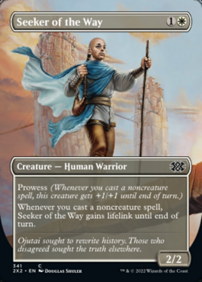 Seeker of the Way (Borderless Alternate Art) [Double Masters 2022] | Gam3 Escape