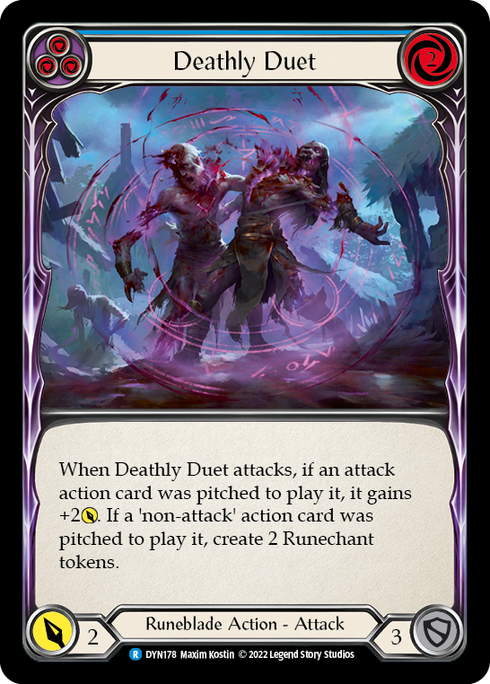 Deathly Duet (Blue) [DYN178] (Dynasty)  Rainbow Foil | Gam3 Escape