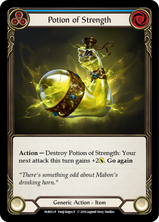 Potion of Strength [FAB013-P] (Promo)  1st Edition Cold Foil | Gam3 Escape