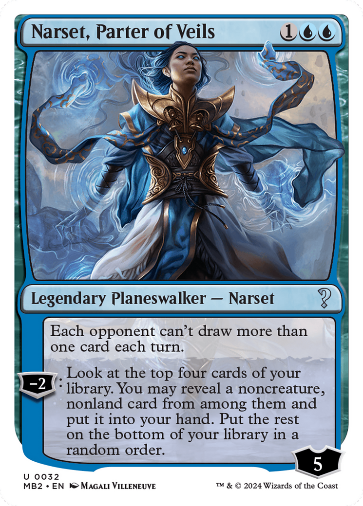 Narset, Parter of Veils (White Border) [Mystery Booster 2] | Gam3 Escape