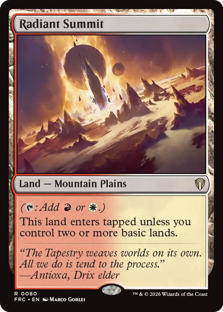 Radiant Summit [Reality Fracture Commander] | Gam3 Escape