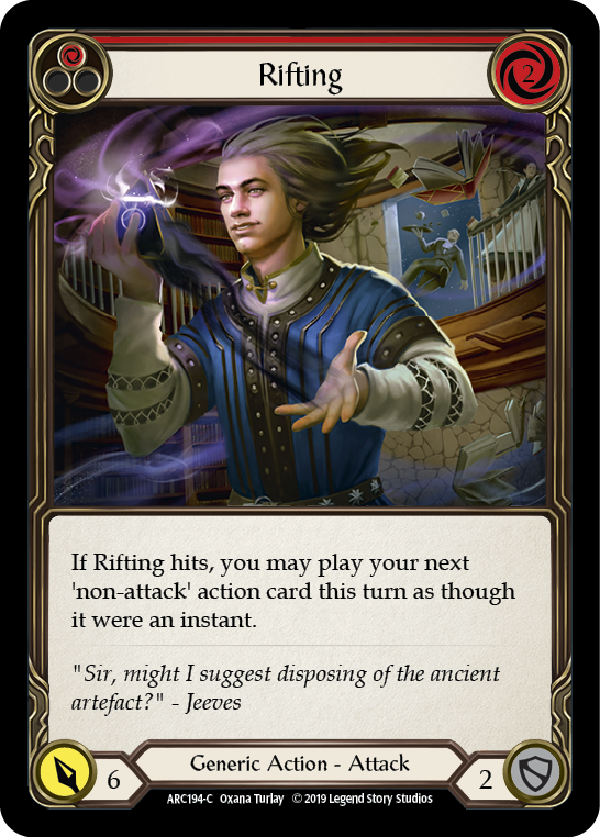 Rifting (Red) [ARC194-C] (Arcane Rising)  1st Edition Rainbow Foil | Gam3 Escape