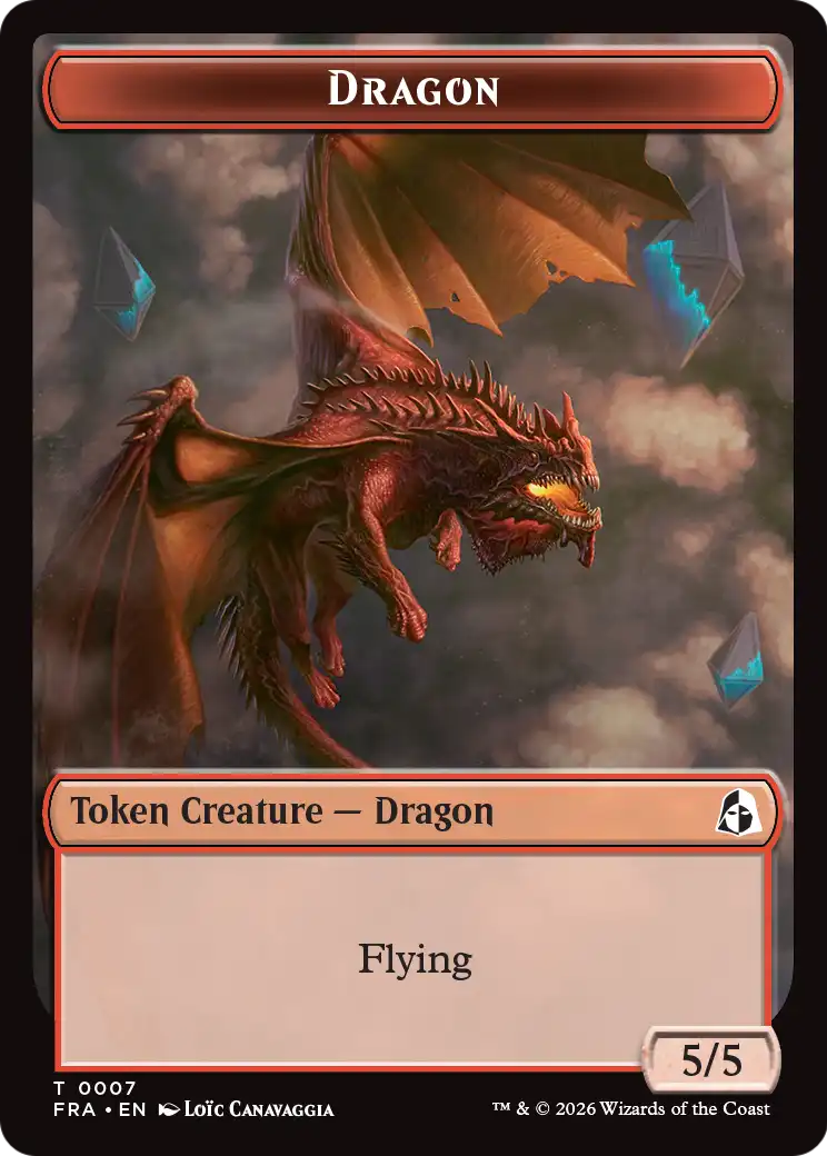 Dragon // Lotus Double-Sided Token [Reality Fracture Tokens] | Gam3 Escape