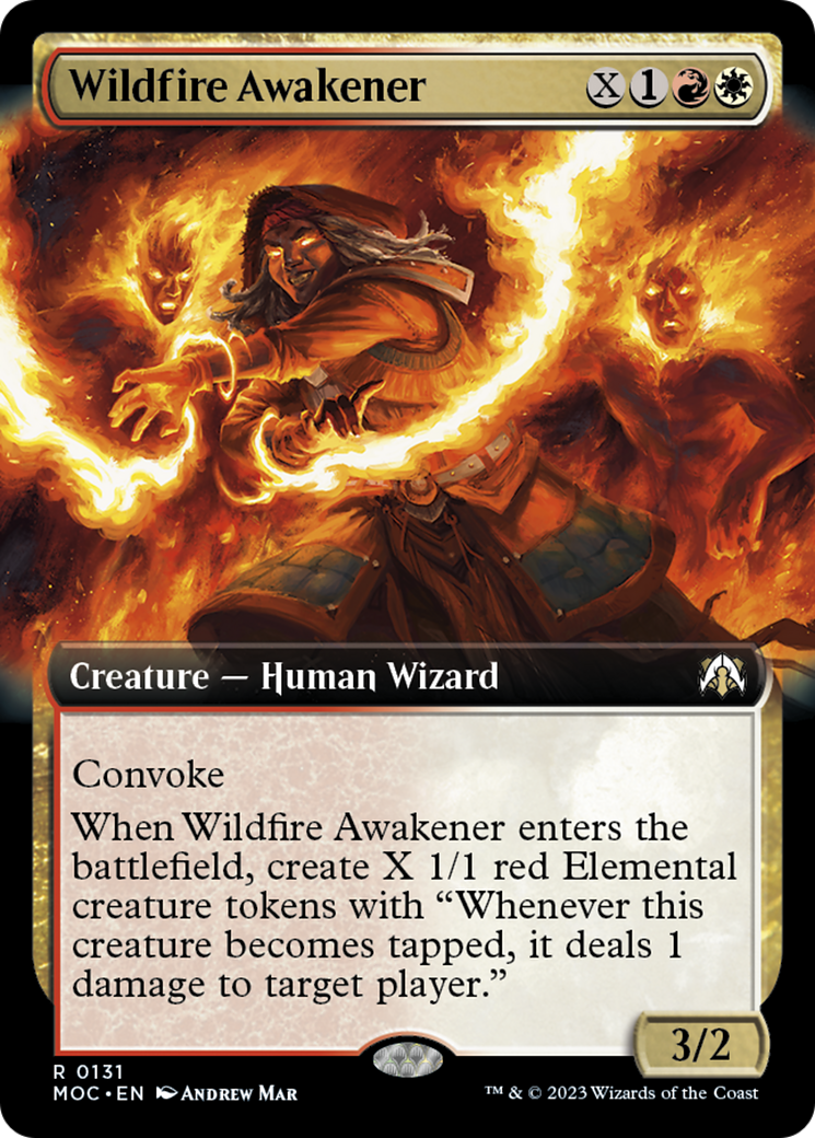 Wildfire Awakener (Extended Art) [March of the Machine Commander] | Gam3 Escape