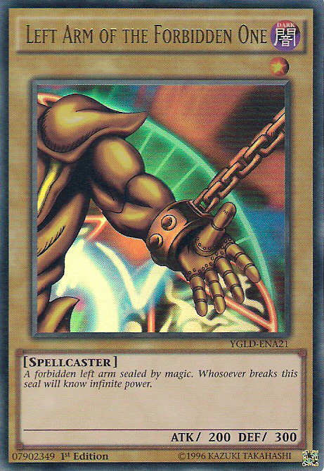 Left Arm of the Forbidden One [YGLD-ENA21] Ultra Rare | Gam3 Escape